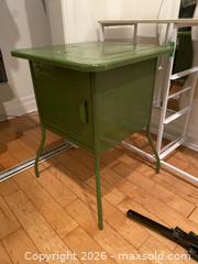 MaxSold Auction: Green Cube side table - Toronto (Ontario, Canada) SELLER MANAGED Moving Online Auction - Lansdowne Avenue