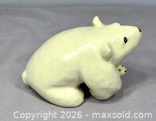 MaxSold Auction: Florence Chik-Lau Signed Polar Bear Ceramic Sculpture - Canadian Renowned Artist  - Newmarket (Ontario, Canada) SELLER MANAGED Reseller Online Auction - Lundys Lane