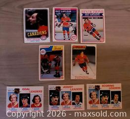 MaxSold Auction: Guy Lafleur  - Vintage 8 CARD LOT - Newmarket (Ontario, Canada) SELLER MANAGED Reseller Online Auction - Lundys Lane