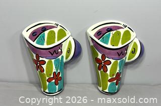 MaxSold Auction: Kathryn Youngs by Ganz Ceramic Wall Pockets American/Canadian Listed Artist - Newmarket (Ontario, Canada) SELLER MANAGED Reseller Online Auction - Lundys Lane
