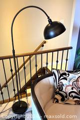 MaxSold Auction: Mid Century Modern Industrial Brushed Bronze Arc Floor Lamp W/ Adjustable Dome Shade - Newmarket (Ontario, Canada) SELLER MANAGED Reseller Online Auction - Lundys Lane
