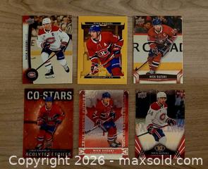 MaxSold Auction: Nick Suzuki - Montreal Canadiens - 6 CARD LOT - Newmarket (Ontario, Canada) SELLER MANAGED Reseller Online Auction - Lundys Lane
