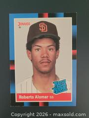 MaxSold Auction: ROBBIE ALOMAR ROOKIE CARD - Newmarket (Ontario, Canada) SELLER MANAGED Reseller Online Auction - Lundys Lane