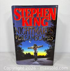 MaxSold Auction: Stephen King Nightmares & Dreamscapes 1st Edition Hardcover Book - Newmarket (Ontario, Canada) SELLER MANAGED Reseller Online Auction - Lundys Lane