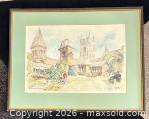 MaxSold Auction: Vintage 1974 Original Signed Watercolour Painting by Anthony J Batten - Cdn Listed Artist - Newmarket (Ontario, Canada) SELLER MANAGED Reseller Online Auction - Lundys Lane