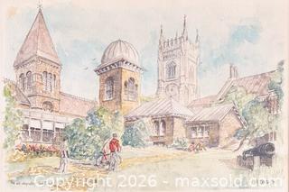 MaxSold Auction: Vintage 1974 Original Signed Watercolour Painting by Anthony J Batten - Cdn Listed Artist - Newmarket (Ontario, Canada) SELLER MANAGED Reseller Online Auction - Lundys Lane