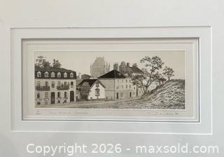 MaxSold Auction: Vintage 1993 Limited Edition Signed Etching by Pascale d’Autane - Canadian Listed Artist - Newmarket (Ontario, Canada) SELLER MANAGED Reseller Online Auction - Lundys Lane