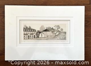 MaxSold Auction: Vintage 1993 Limited Edition Signed Etching by Pascale d’Autane - Canadian Listed Artist - Newmarket (Ontario, Canada) SELLER MANAGED Reseller Online Auction - Lundys Lane