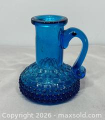 MaxSold Auction: Vintage Blue Hobnail Glass Cruet Bottle - Newmarket (Ontario, Canada) SELLER MANAGED Reseller Online Auction - Lundys Lane