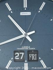 MaxSold Auction: Vintage Caravelle Watch Face Design Wall Clock - Newmarket (Ontario, Canada) SELLER MANAGED Reseller Online Auction - Lundys Lane