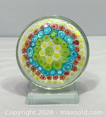 MaxSold Auction: Vintage Italian Murano Millefiori Paperweight - Newmarket (Ontario, Canada) SELLER MANAGED Reseller Online Auction - Lundys Lane