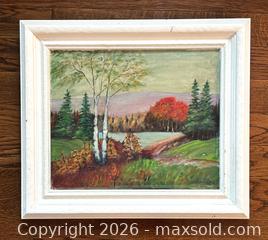 MaxSold Auction: Vintage Landscape Scene Signed Oil Painting   - Newmarket (Ontario, Canada) SELLER MANAGED Reseller Online Auction - Lundys Lane
