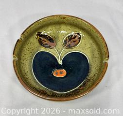 MaxSold Auction: Vintage Speckled Stoneware Ashtray With Apple Design - Newmarket (Ontario, Canada) SELLER MANAGED Reseller Online Auction - Lundys Lane