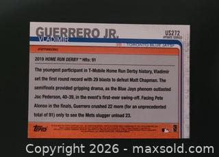 MaxSold Auction: VLADIMIR GUERRERO JR. - TORONTO BLUE JAYS ROOKIE CARD - LOT B - Newmarket (Ontario, Canada) SELLER MANAGED Reseller Online Auction - Lundys Lane