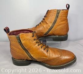 MaxSold Auction: Base London Men’s Brogue Detail Lace Up Leather Ankle Boots - Newmarket (Ontario, Canada) SELLER MANAGED Reseller Online Auction - Silken Laumann Drive