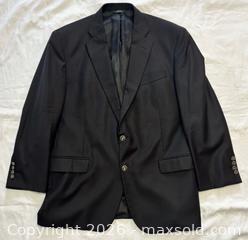 MaxSold Auction: Brooks Brothers Saxon Country Club Men’s Wool Blazer Black 46R Black & Gold Buttons - Newmarket (Ontario, Canada) SELLER MANAGED Reseller Online Auction - Silken Laumann Drive
