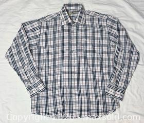 MaxSold Auction: Burberry Men’s Nova Check Long Sleeve Button Up Shirt 17 1/2 43 - Newmarket (Ontario, Canada) SELLER MANAGED Reseller Online Auction - Silken Laumann Drive