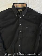 MaxSold Auction: Burberry Men’s Nova Check Long Sleeve Button Up Shirt Sz L - Newmarket (Ontario, Canada) SELLER MANAGED Reseller Online Auction - Silken Laumann Drive