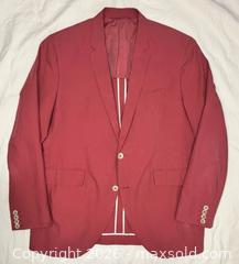 MaxSold Auction: Hackett London Men’s Lightweight Cotton Blazer Sport Jacket Washed Red Sz 44R - Newmarket (Ontario, Canada) SELLER MANAGED Reseller Online Auction - Silken Laumann Drive