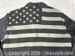 MaxSold Auction: Ralph Lauren Denim and Supply Men’s USA Flag Shirt Sz L - Newmarket (Ontario, Canada) SELLER MANAGED Reseller Online Auction - Silken Laumann Drive