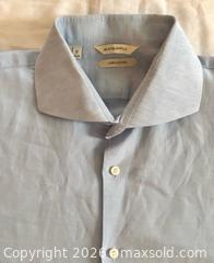 MaxSold Auction: Suitsupply Men’s Linen Cotton Made in Italy Extra Slim Fit Formal Shirt 43/17 Blue - Newmarket (Ontario, Canada) SELLER MANAGED Reseller Online Auction - Silken Laumann Drive