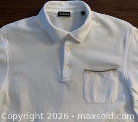MaxSold Auction: Zegna Men’s Short Sleeve Polo Shirt Sz S - Newmarket (Ontario, Canada) SELLER MANAGED Reseller Online Auction - Silken Laumann Drive