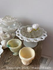 MaxSold Auction: 10-Piece Vintage Milk Glass Collection - Oshawa (Ontario, Canada) SELLER MANAGED Downsizing Online Auction - Arthur Street Arthur