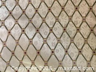 MaxSold Auction: 2 Custom Satin Jacquard Curtain Panels with Blackout Lining - Oshawa (Ontario, Canada) SELLER MANAGED Downsizing Online Auction - Arthur Street Arthur