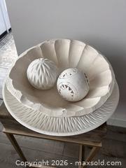 MaxSold Auction: Craft Project Lot – Large Wood Tray, Bread Bowl, Decor & Mineral Paint - Oshawa (Ontario, Canada) SELLER MANAGED Downsizing Online Auction - Arthur Street Arthur