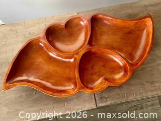 MaxSold Auction: Mid-Century Modern Mahogany Divided Serving Tray (1960s) - Oshawa (Ontario, Canada) SELLER MANAGED Downsizing Online Auction - Arthur Street Arthur