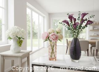 MaxSold Auction: Three-Piece Mid-Century & Art Glass Vase Lot - Oshawa (Ontario, Canada) SELLER MANAGED Downsizing Online Auction - Arthur Street Arthur