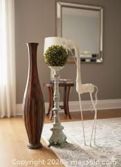 MaxSold Auction: Three Tall Decorative Accent Pieces – Metal Floor Décor Lot - Oshawa (Ontario, Canada) SELLER MANAGED Downsizing Online Auction - Arthur Street Arthur