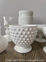 MaxSold Auction: Vintage Milk Glass Hobnail Collection – 6 Piece Lot - Oshawa (Ontario, Canada) SELLER MANAGED Downsizing Online Auction - Arthur Street Arthur