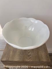 MaxSold Auction: Vintage Milk Glass Punch Bowl Set – Grape Relief Design - Oshawa (Ontario, Canada) SELLER MANAGED Downsizing Online Auction - Arthur Street Arthur