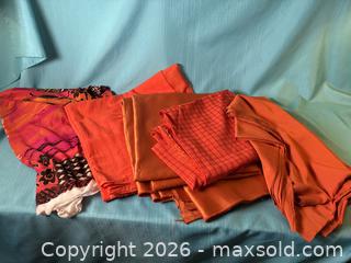 MaxSold Auction: Orange and coral fabric - Toronto (Ontario, Canada) PARTNER MANAGED Estate Sale Online Auction - Arlene Crescent