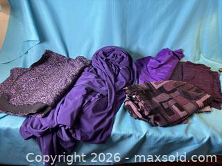MaxSold Auction: Purple fabric lot lot - Toronto (Ontario, Canada) PARTNER MANAGED Estate Sale Online Auction - Arlene Crescent
