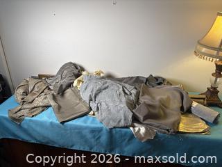 MaxSold Auction: Silver and gold fabric - Toronto (Ontario, Canada) PARTNER MANAGED Estate Sale Online Auction - Arlene Crescent