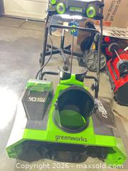 MaxSold Auction: Snow Blower Rechargable - Thornton (Colorado, USA) SELLER MANAGED Moving Online Auction -  Verbena Street