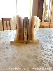 MaxSold Auction: Solid Onyx Bookends - Thornton (Colorado, USA) SELLER MANAGED Moving Online Auction -  Verbena Street