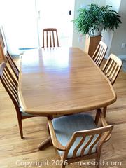 MaxSold Auction: Teak Wood Dining Table - Thornton (Colorado, USA) SELLER MANAGED Moving Online Auction -  Verbena Street