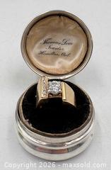 MaxSold Auction: 14K Yellow Gold Ring with 1 Carat Diamond Presented in Sterling Silver Ring Box. Ring Size:6 - Oakville (Ontario, Canada) PARTNER MANAGED Estate Sale Online Auction - Lakeshore Road West (Shipping Available)