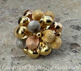 MaxSold Auction: 18K Yellow Gold Cocktail Ring Size 7.5 - Oakville (Ontario, Canada) PARTNER MANAGED Estate Sale Online Auction - Lakeshore Road West (Shipping Available)