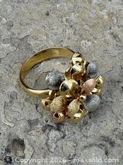 MaxSold Auction: 18K Yellow Gold Cocktail Ring Size 7.5 - Oakville (Ontario, Canada) PARTNER MANAGED Estate Sale Online Auction - Lakeshore Road West (Shipping Available)