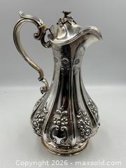MaxSold Auction: Antique Sheffield Sterling Silver, Lidded Wine Ewer. Circa 1856  - Oakville (Ontario, Canada) PARTNER MANAGED Estate Sale Online Auction - Lakeshore Road West (Shipping Available)