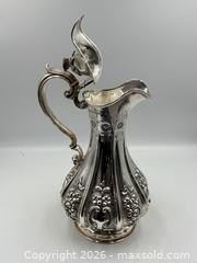 MaxSold Auction: Antique Sheffield Sterling Silver, Lidded Wine Ewer. Circa 1856  - Oakville (Ontario, Canada) PARTNER MANAGED Estate Sale Online Auction - Lakeshore Road West (Shipping Available)