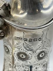 MaxSold Auction: Antique Sheffield Sterling Silver, Lidded Wine Ewer. Circa 1856  - Oakville (Ontario, Canada) PARTNER MANAGED Estate Sale Online Auction - Lakeshore Road West (Shipping Available)