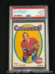 MaxSold Auction: Guy LaFleur O-Pee-Chee Rookie Card #246 (1971) – PSA 8 ( NM - MT )OC (Off-Center) - Oakville (Ontario, Canada) PARTNER MANAGED Estate Sale Online Auction - Lakeshore Road West (Shipping Available)