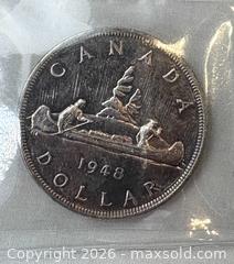 MaxSold Auction: Mint 1948 Canadian Silver Dollar - Oakville (Ontario, Canada) PARTNER MANAGED Estate Sale Online Auction - Lakeshore Road West (Shipping Available)