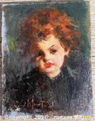 MaxSold Auction: Original, Signed, Portrait of Young Girl by Laura Muntz Lyall  (1860-1930)  - Oakville (Ontario, Canada) PARTNER MANAGED Estate Sale Online Auction - Lakeshore Road West (Shipping Available)
