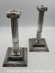 MaxSold Auction: Pair of Georgian Sterling Silver 18th Century Corinthian Column Candle Sticks - Oakville (Ontario, Canada) PARTNER MANAGED Estate Sale Online Auction - Lakeshore Road West (Shipping Available)